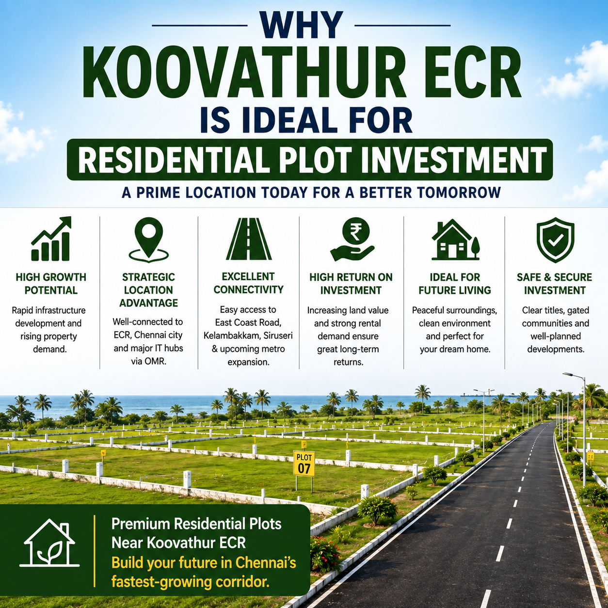 Benefits of Investing in Residential Plots Near Oragadam SIPCOT